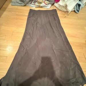 ATM Anthony Thomas Melillo Gray A-Line Maxi Skirt for Work